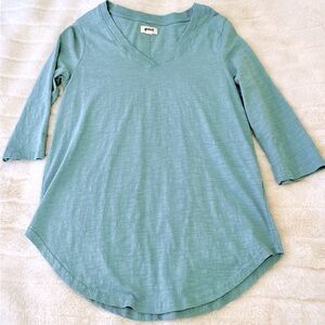 NWOT Pact 3/4 Sleeve Slub Cotton Tee